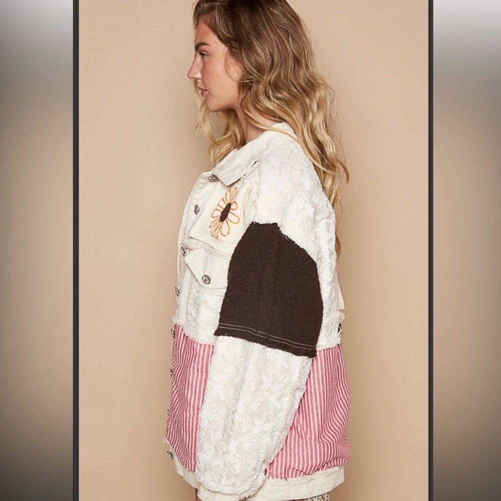 Pol New Embroidered Patchwork Jacket - image 3